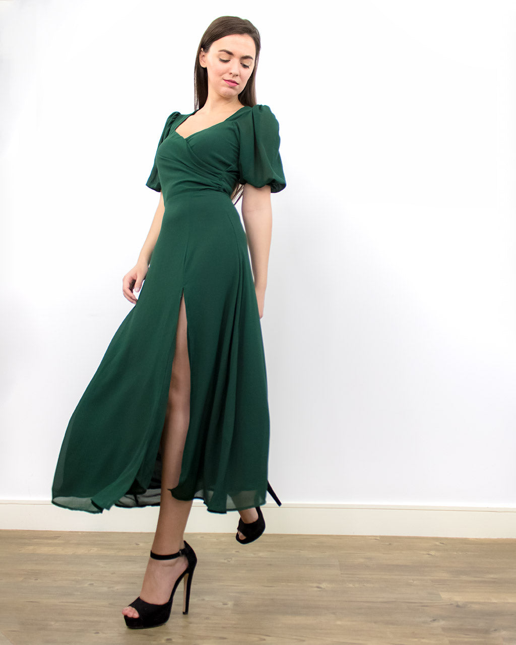 Emerald Green Dress with Sweetheart ...